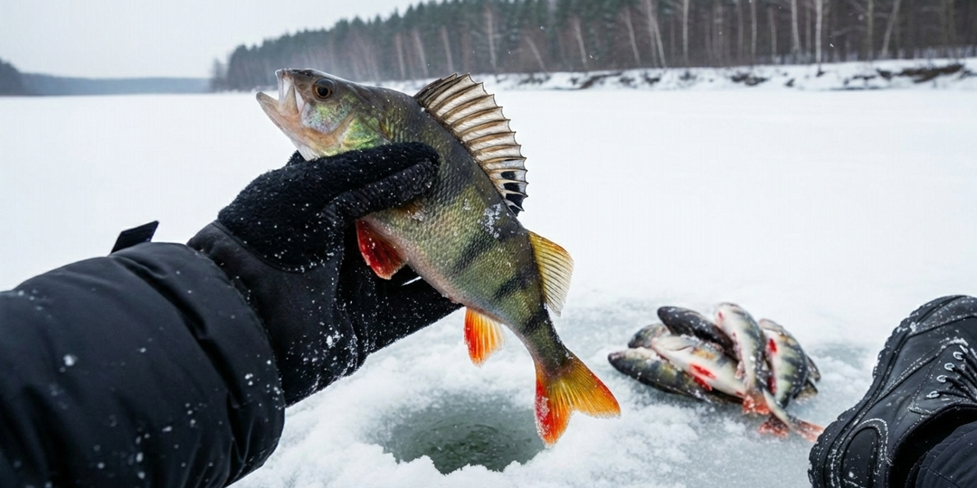 Как разозлить сонного окуня в глухозимье: 5 проводок
