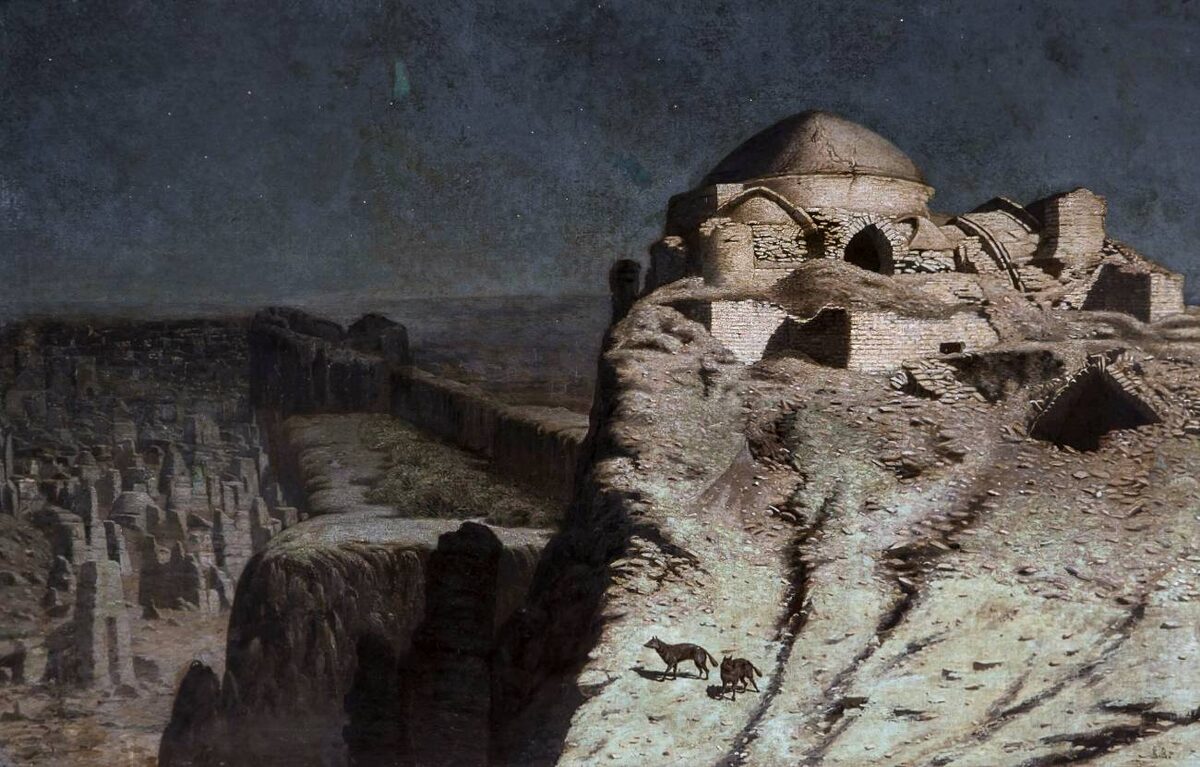     Василий Верещагин. Ночь. Шакалы. 1868-1870   
undefined