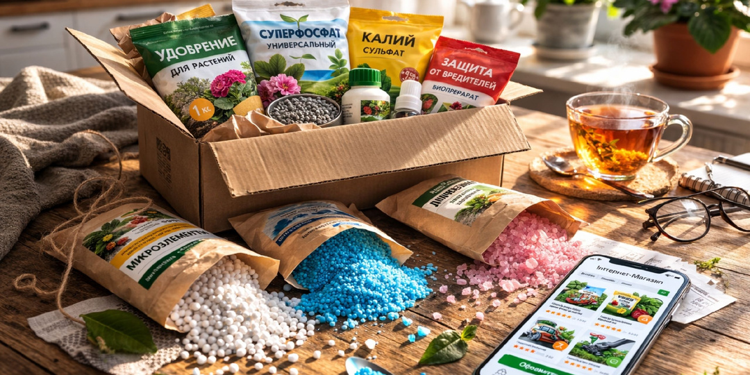 Получил посылку с удобрениями, которые нам пригодятся для выращивания растений в этом сезоне.