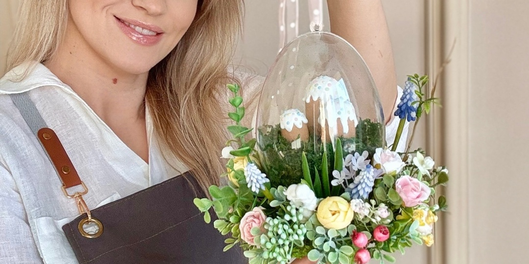 Пасхальное яйцо с куличами внутри: подробный мастер-класс