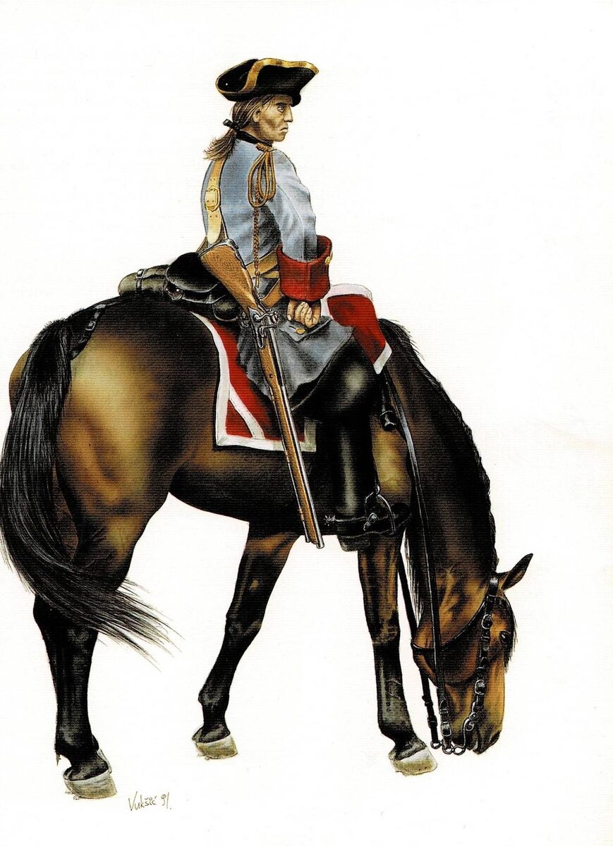 Европейская кавалерия XVIII века.