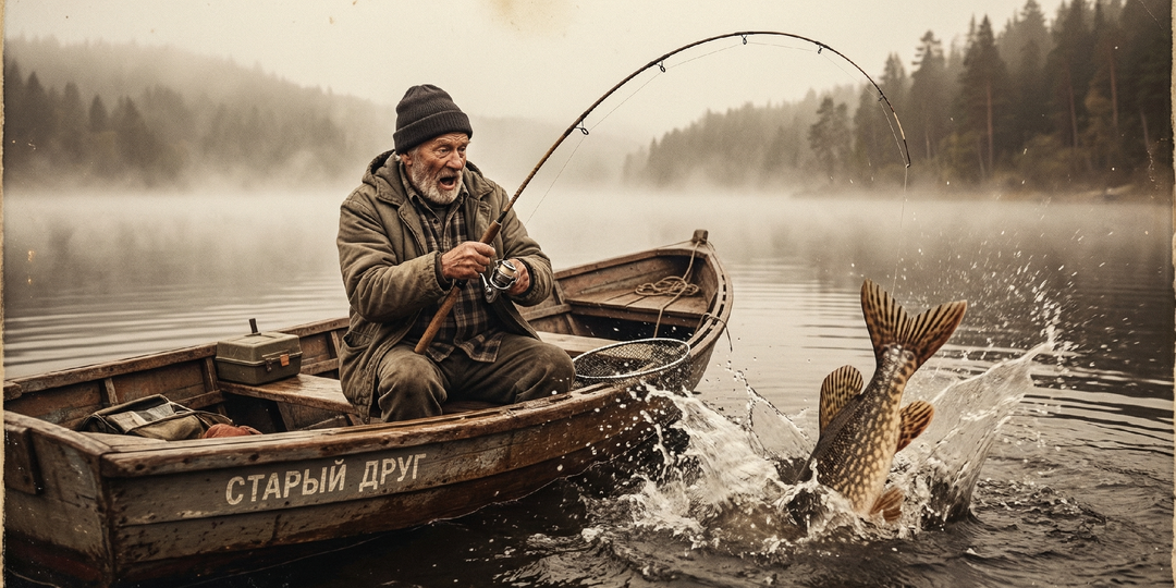 Самая большая щука в моей жизни сорвалась у самого берега.