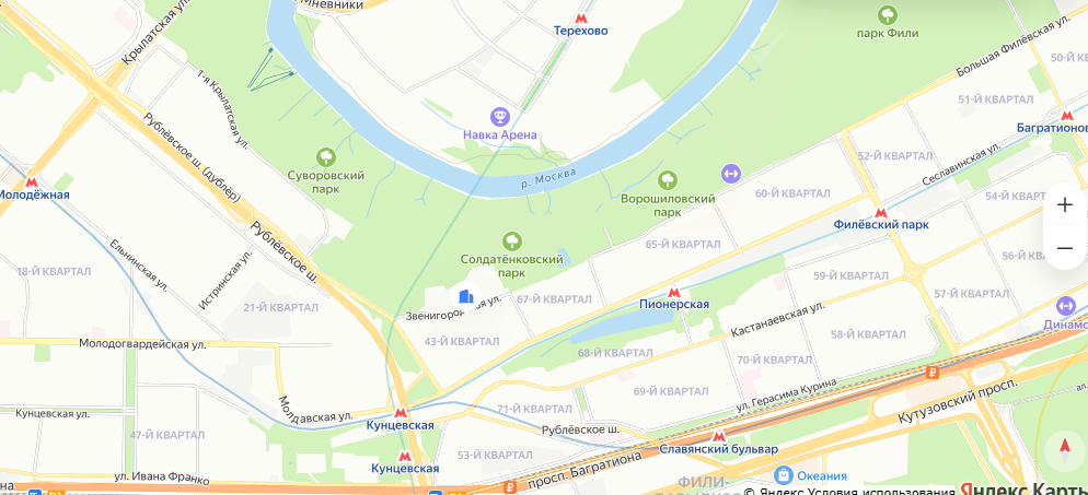 Расположение комплекса на карте. Источник: «Яндекс Карты»
