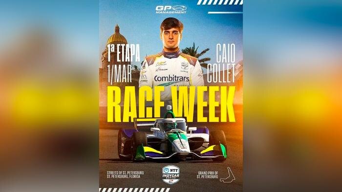 Тот самый постер гонки. Изображение © Instagram (соцсеть запрещена в РФ; принадлежит корпорации Meta, которая признана в РФ экстремистской) / caiocollet, formulaindy