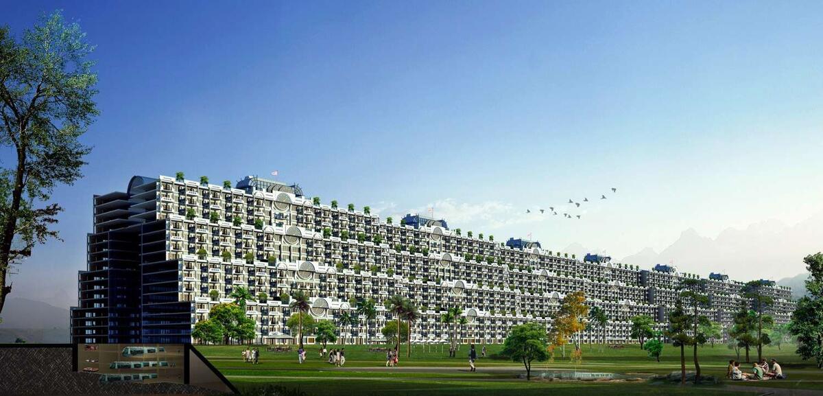 Иллюстрация линейного города