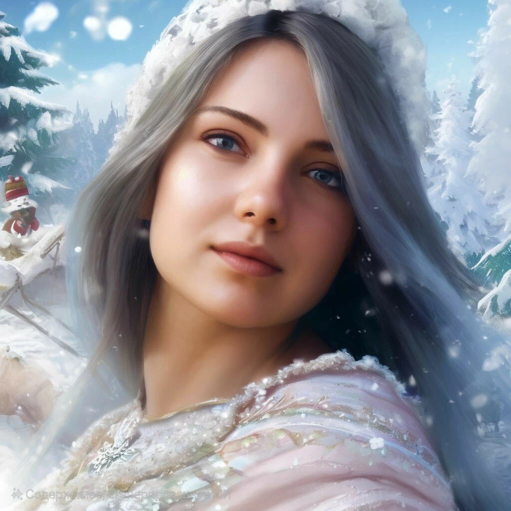 Вот поэтому все снегурочки такие сказочные. Изображение создано в Фильтруме. 