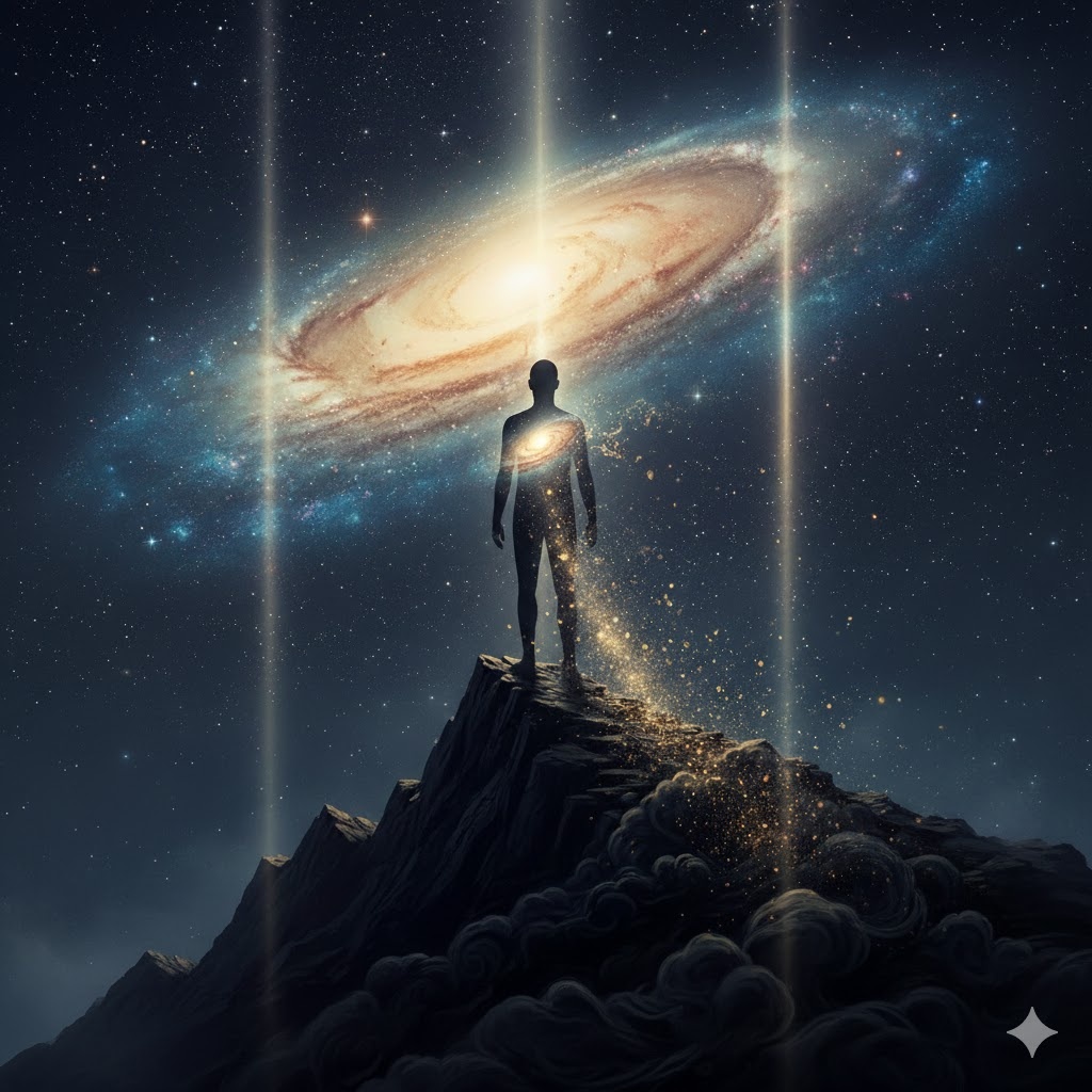 "Совесть: Резонанс с Вечностью", иллюстрация создана сетью Джемини