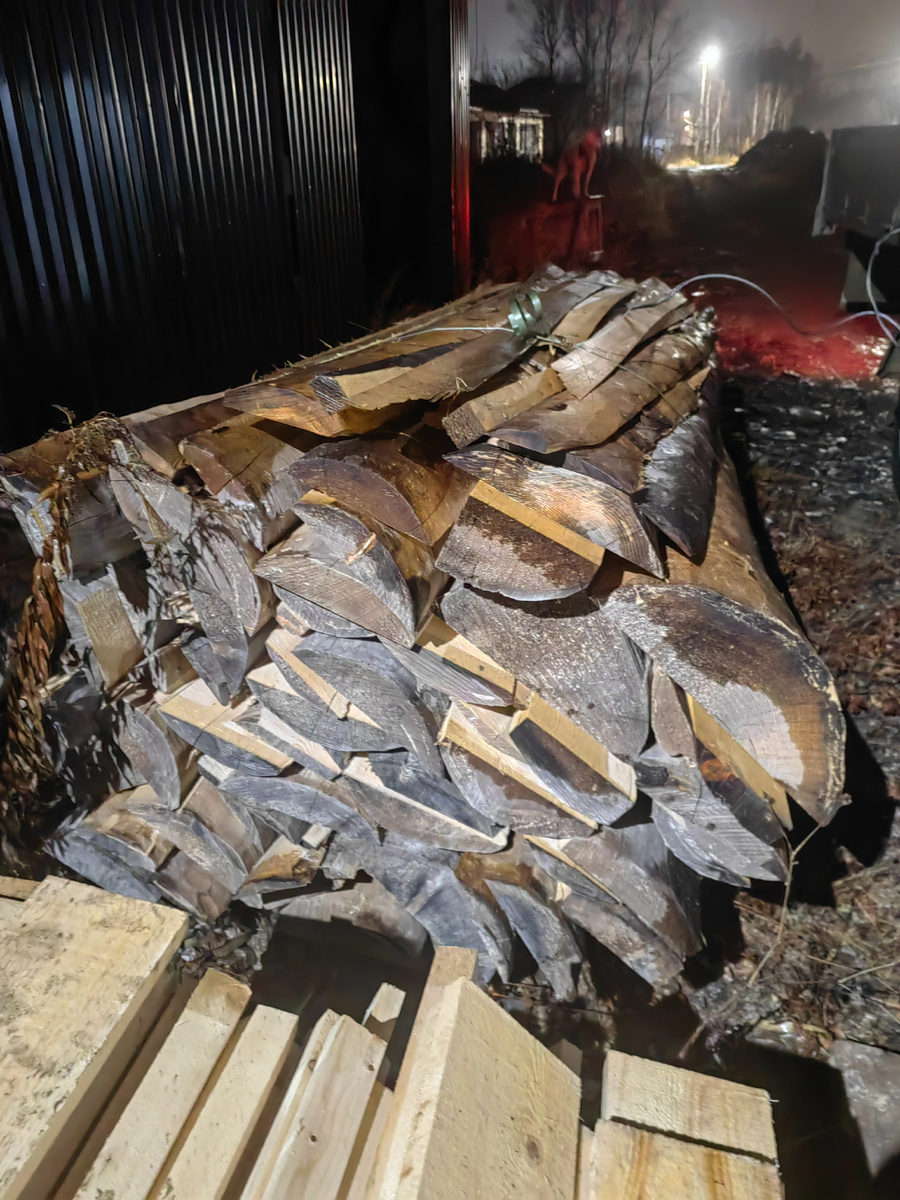 Какой горбыль для стен не подойдёт , пойдёт на дрова.