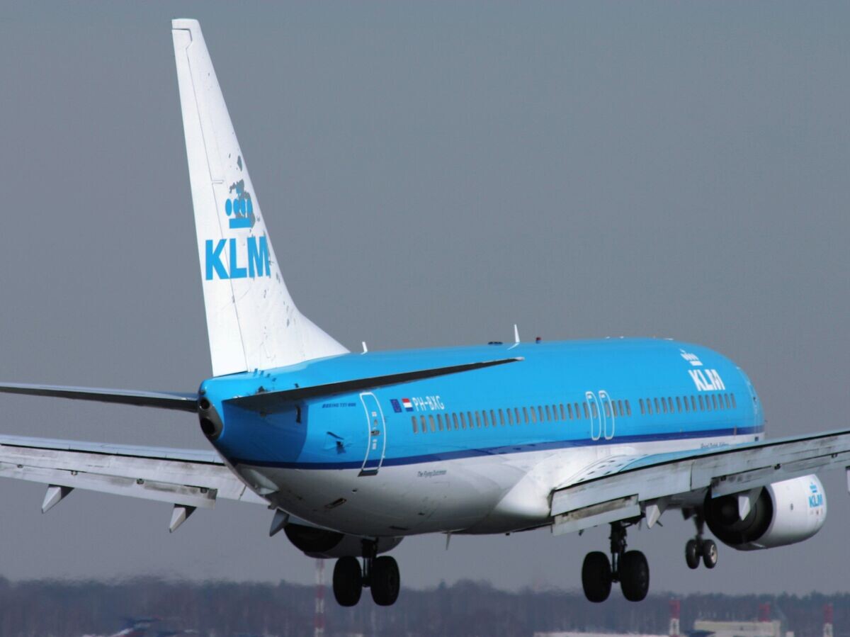    Самолет Боинг 737-800 голландской авиакомпания "КЛМ". © РИА Новости . Дмитрий Петроченко