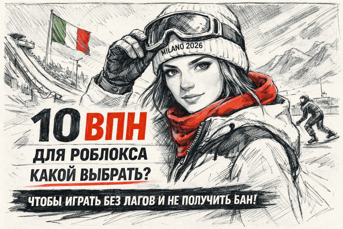 VPN для Роблокса: какой выбрать, чтобы играть без лагов и не получить бан аккаунта (обложка)