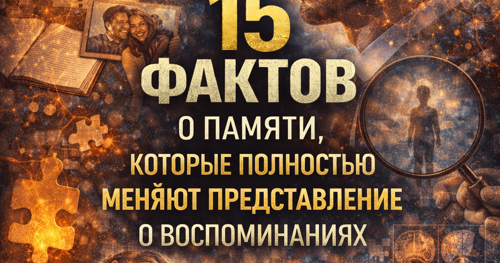 15 фактов о памяти, которые полностью меняют представление о воспоминаниях