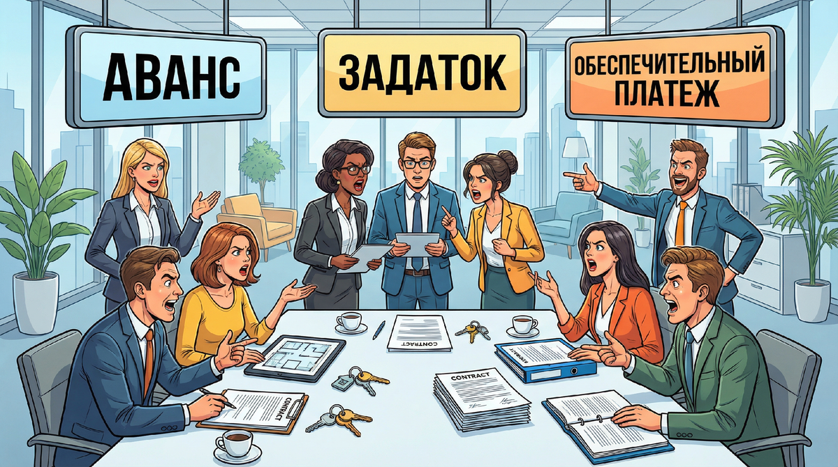 Аванс, задаток или обеспечительный платеж?