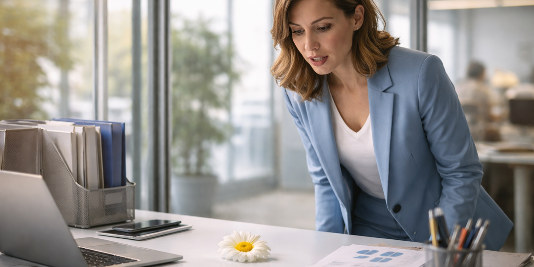 Каждый понедельник на моём рабочем столе появлялась одна ромашка. 3 месяца я вела слежку