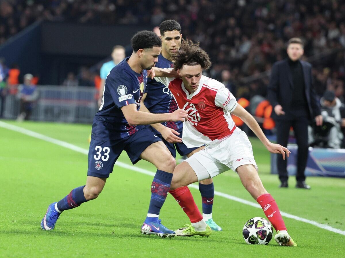    Эпизод матча "ПСЖ" против "Монако" в ЛЧ | © Getty Images / Xavier Laine