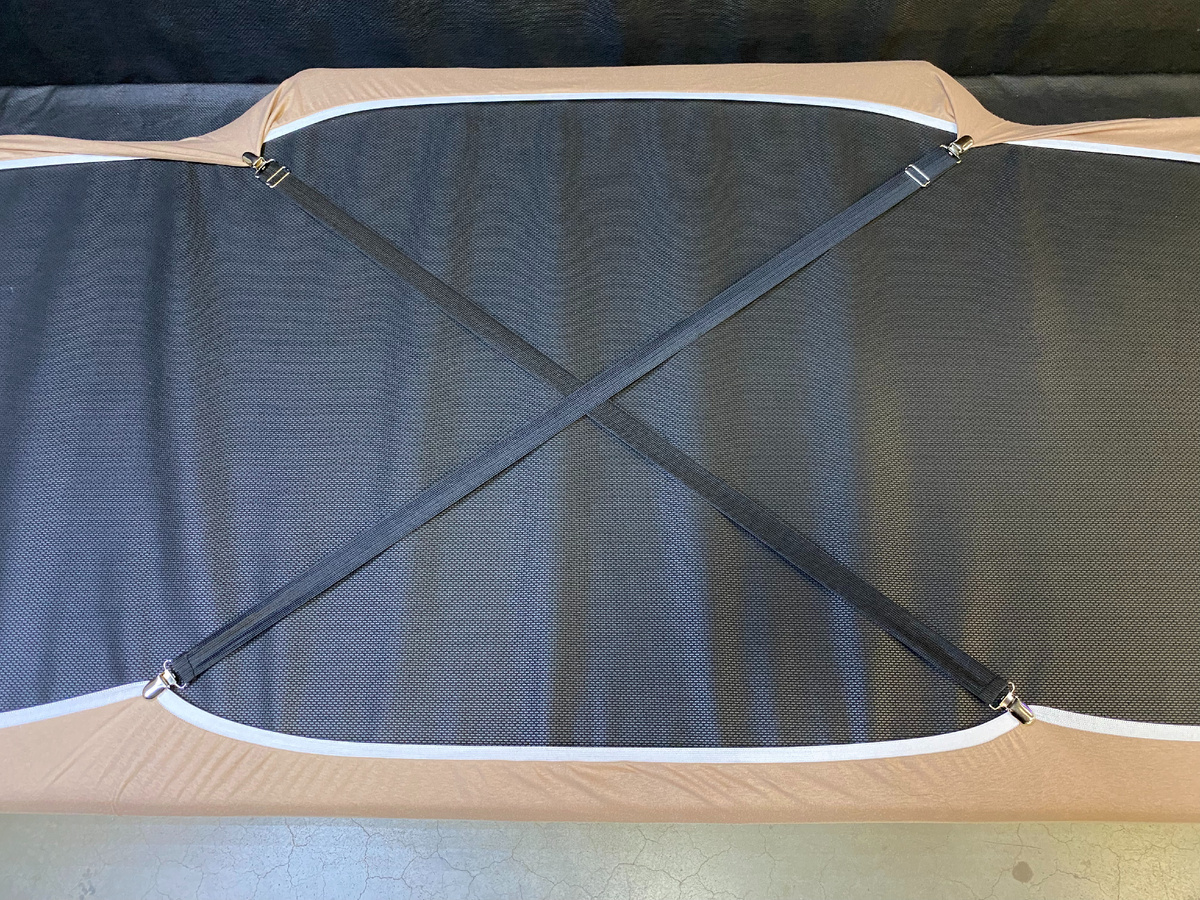 Простыня на резинке СПАЛБЕР для матрасов в спальники грузовиков. Цвет мокко. Фото СПАЛБЕР_3.