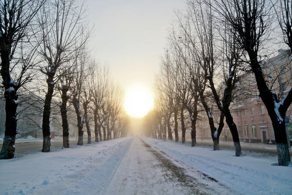    Барнаул. Зима. Сильный мороз. Источник: Олег Укладов