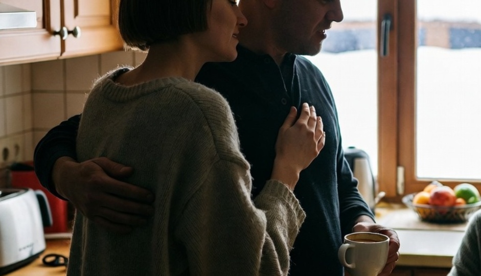 Наташа прилетела на 2 дня раньше, когда подошла к двери своей квартиры услышала женский голос