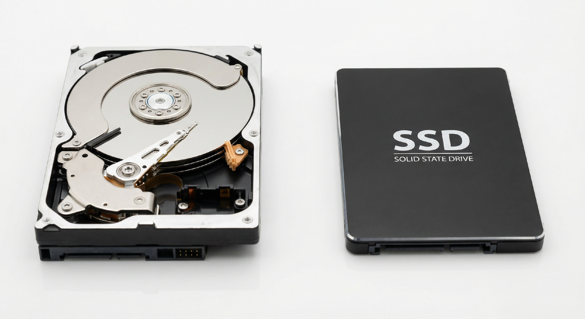 HDD, SSD