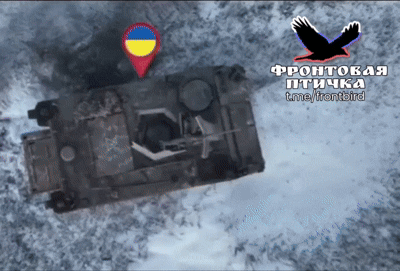    Уничтожение БТР М-113 ВСУ нашими операторами дронов. Видео: "Фронтовая птичка"