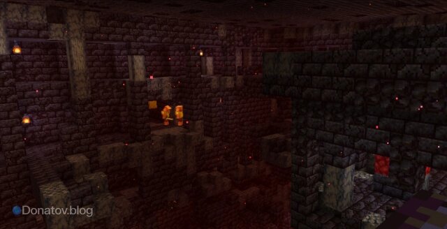    Развалины бастиона в Minecraft