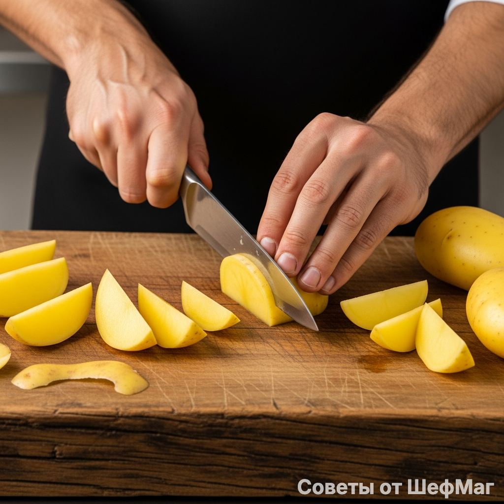 Сухой картофель - первый шаг к той самой идеальной корочке.