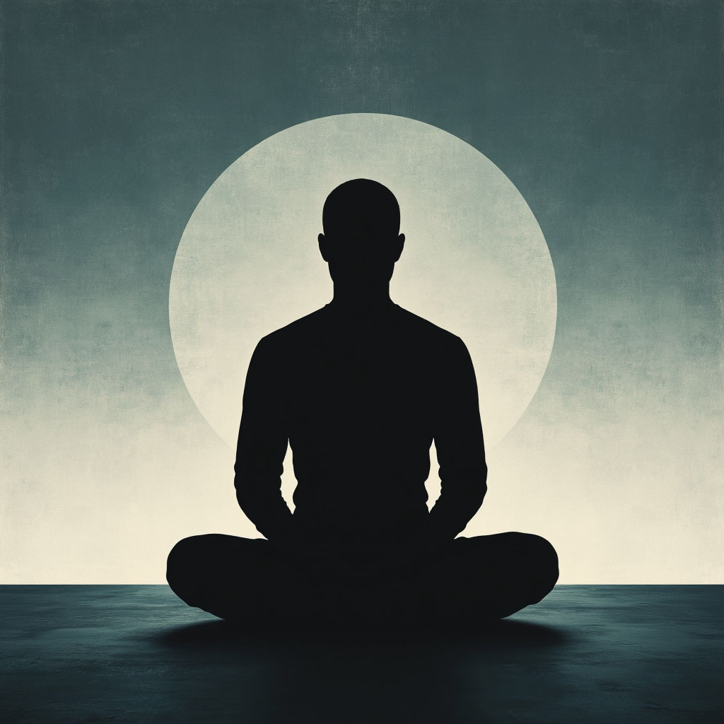 Такой рисунок сделала Алиса ai по просьбе нарисовать картинку символизирующую теневой бан в дзен