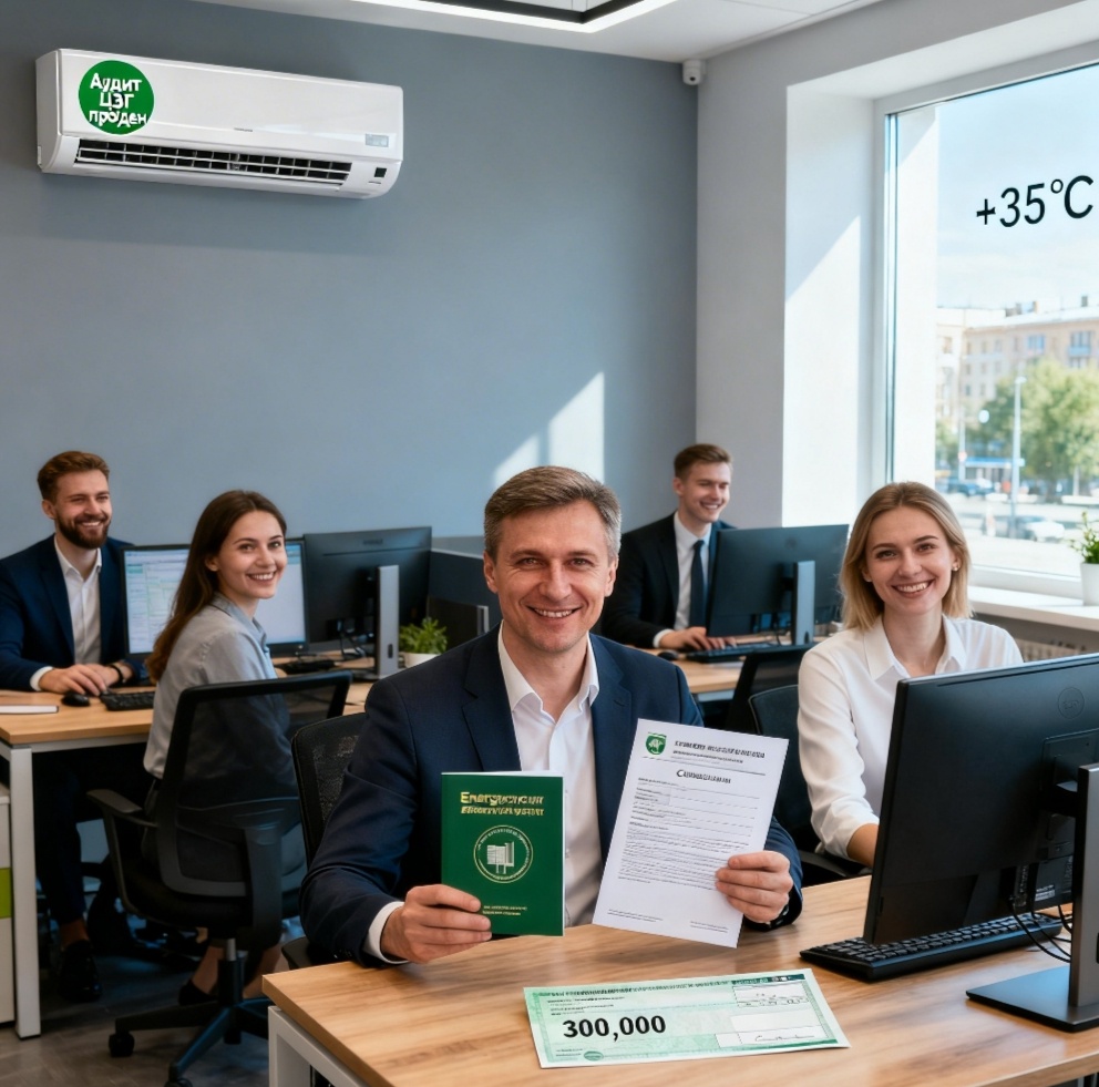 ✅ Офис холодный, сотрудники работают, директор счастлив.