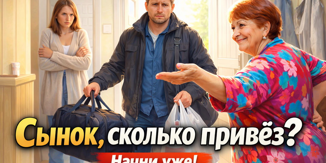 — Сынок, сколько привёз? — Мать встретила с порога, жена сжалась в углу