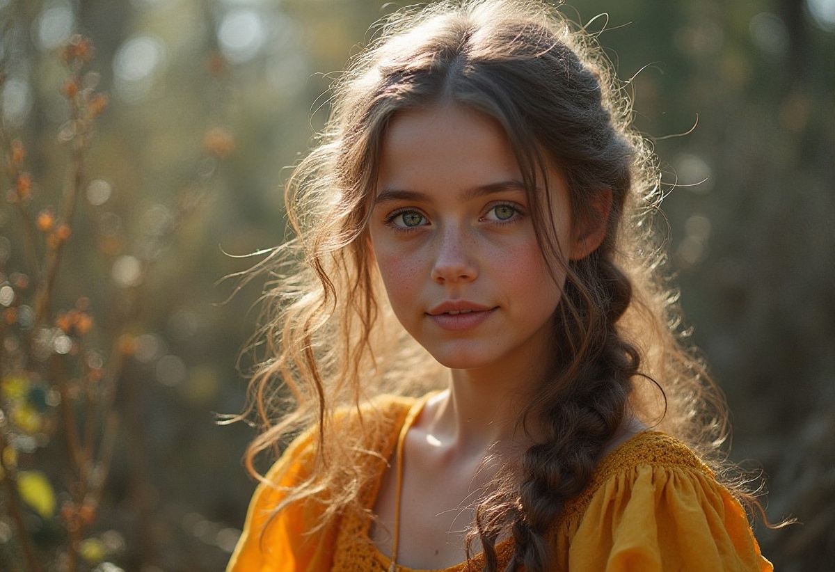 Девочка думает о том, чтобы начать играть на асалато. Изображение от ИИ CivitAi 