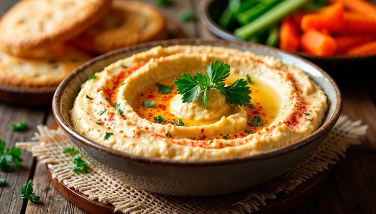 Хумус: Та самая закуска из нута, чтобы было ну о-о-очень вкусно!