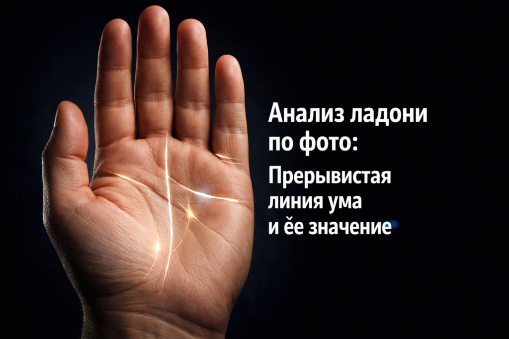    Прерывистая линия ума на ладони и ее значение admin