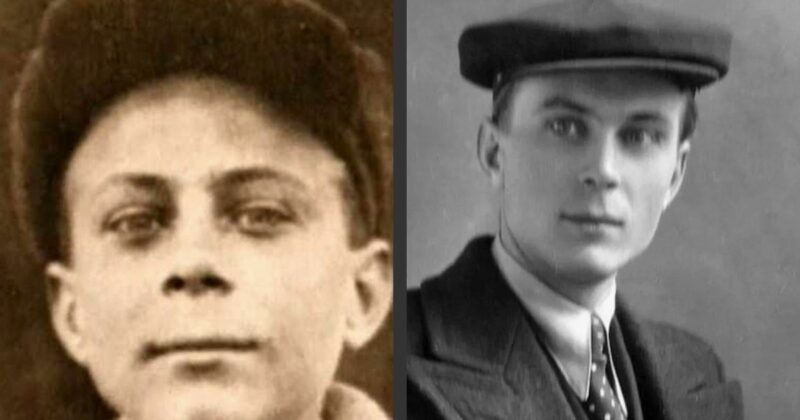    Юный Евгений Матвеев, будущий народный артист, в молодости.