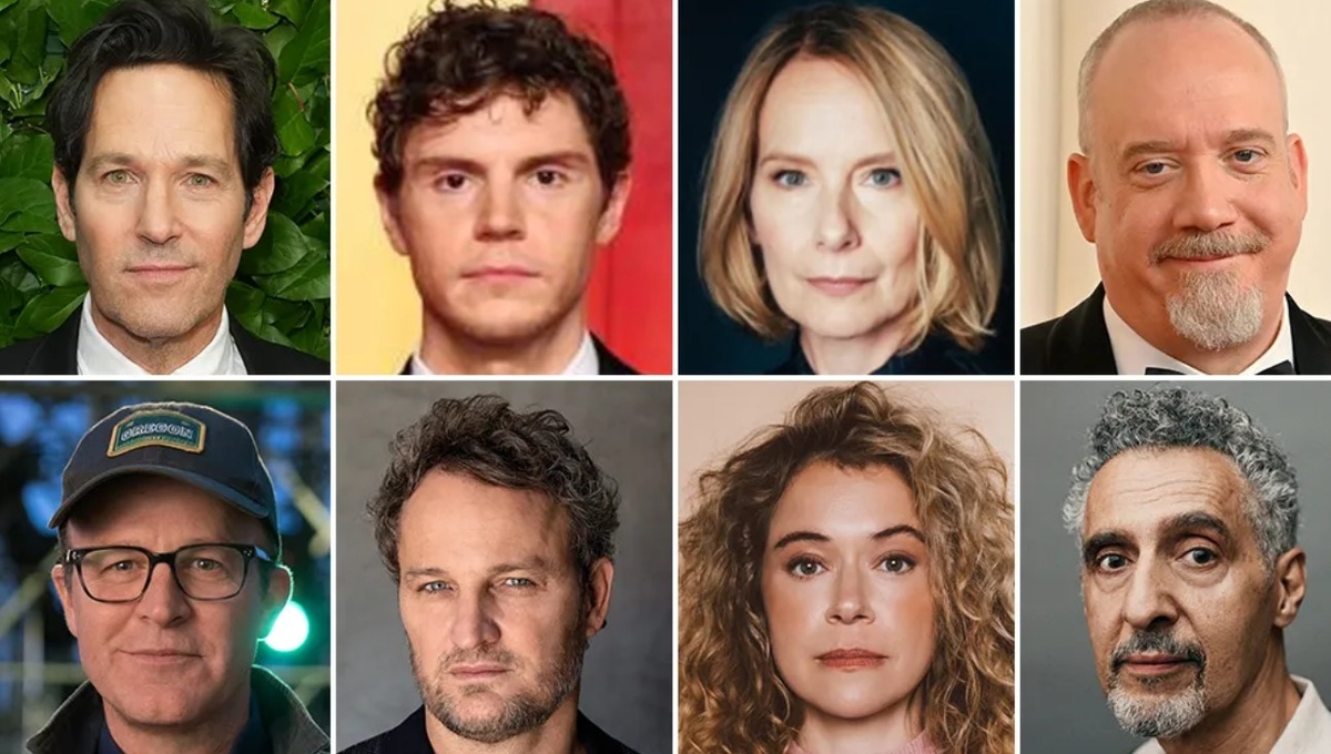 Пол Радд, Эван Питерс, Эми Райан, Пол Джаматти, Джон Туртурро, Татьяна Маслани, Джейсон Кларк, Том МаккартиИсточник: Getty Images; Ali Smith; Alamy; Primož Korošec; Sela Shiloni; Mitchell McCormack; Disney (Deadline)