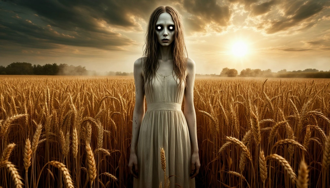 Мы создали фоторобот со слов нескольких очевидцев(но с одного поля)…Как выглядит на других полях не знаем…Знакомьтесь — Полудница (она же Ржаница, Полуденница)….