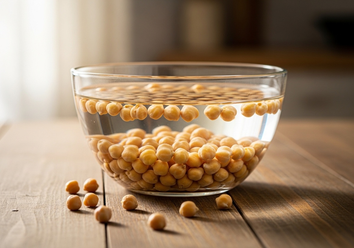 Нут замоченный в воде