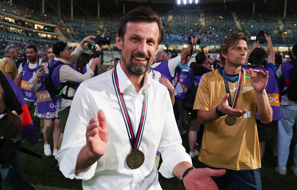   Главный тренер "Зенита" Сергей Семак, 2024 год  Дмитрий Рогулин/ТАСС