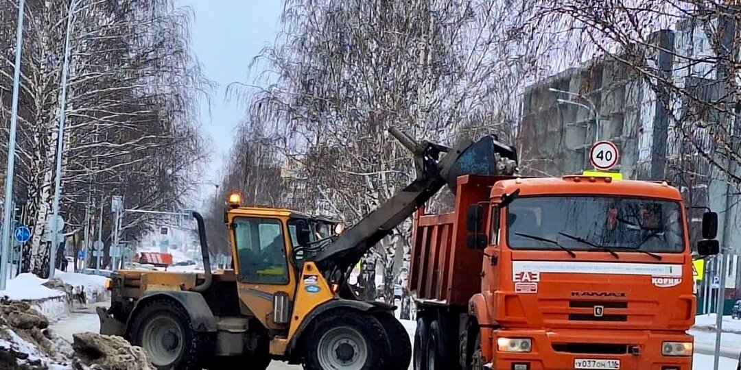 График работ: где будут убирать снег в Нижнекамске 26 февраля