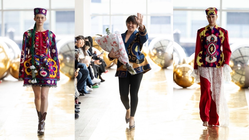 Нафиса (в центре) на показе коллекции
Фото: предоставленное фото