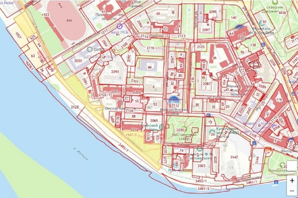    Фото: Публичная кадастровая карта, источник: roscadastres.com