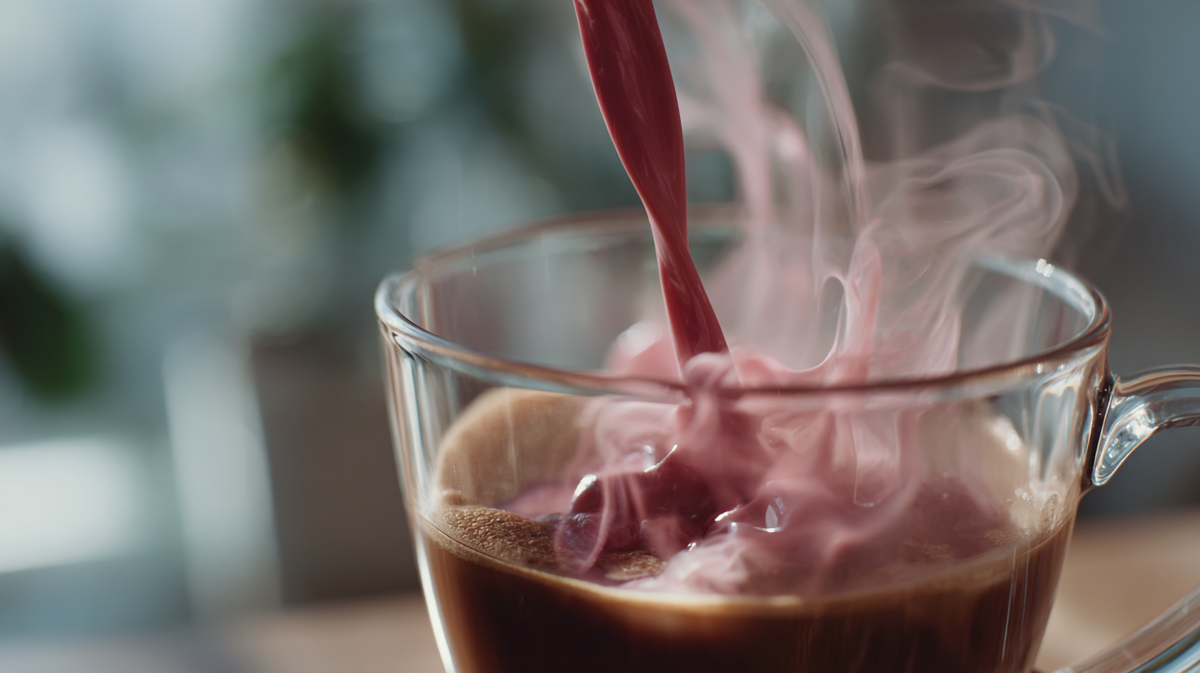 Розовый кофе