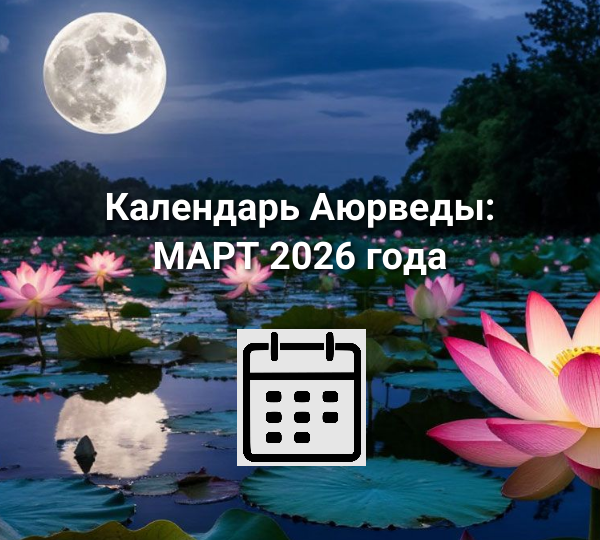 Календарь Аюрведы: Март 2026 год