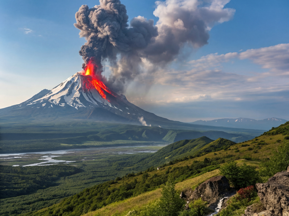 Ключевская Сопка (Ключевской вулкан) — действующий стратовулкан на востоке полуострова Камчатка. Самый высокий активный вулкан в Евразии.