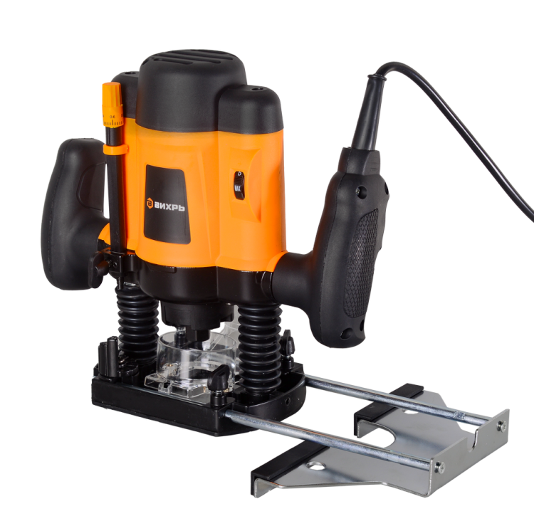 Фрезерная машина Вихрь ФМ-1300: 1300 Вт, 16000-30000 об/мин, ход фрезы - 50 мм, 3.7 кг