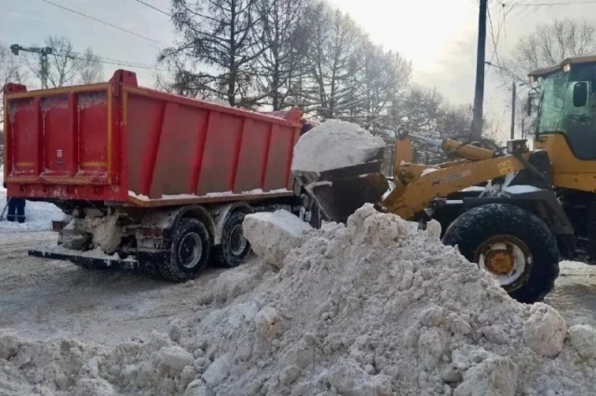    Уборка снега стартовала на проезде от улицы Культуры в Нижнем Новгороде