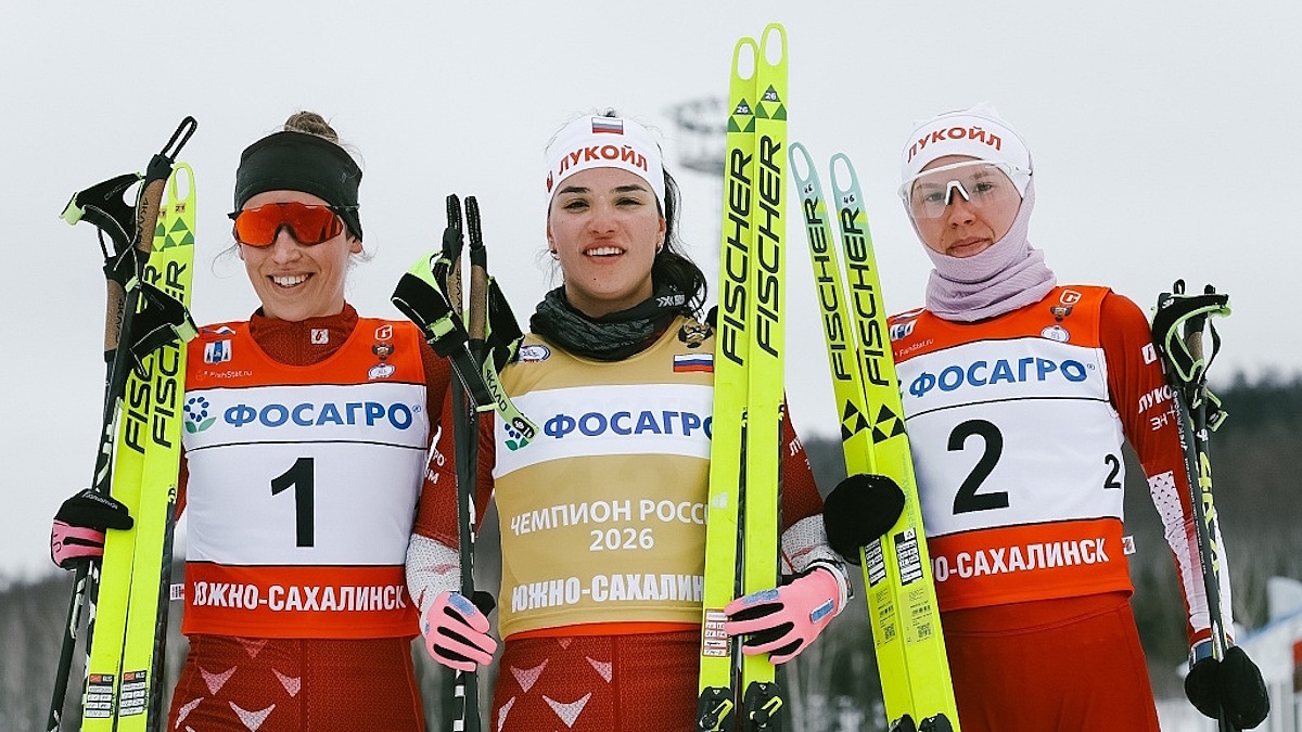    Лыжница Вероника Степанова выиграла гонку скиатлон на чемпионате России. Фото: пресс-служба ФЛГР