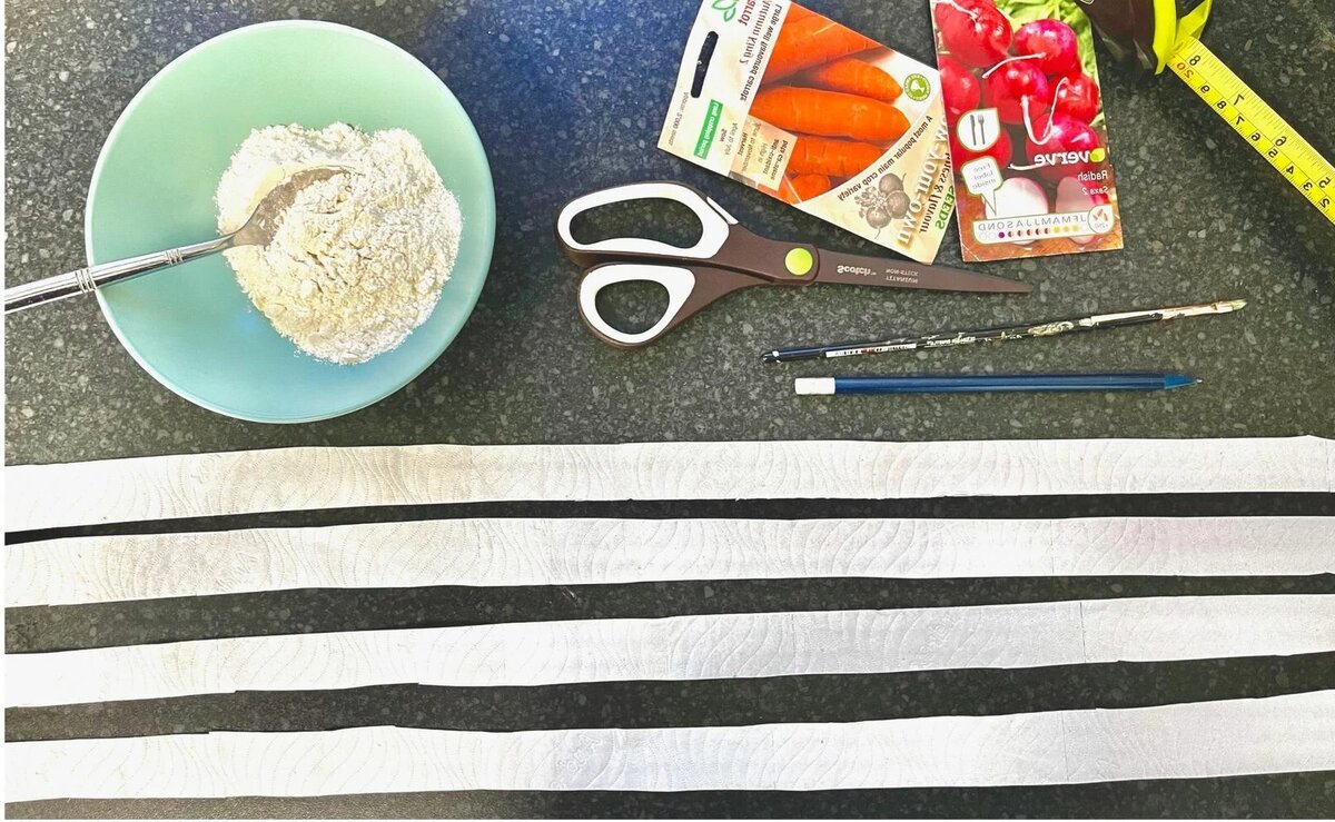  Лента для семян как вспомогательное средство для посева