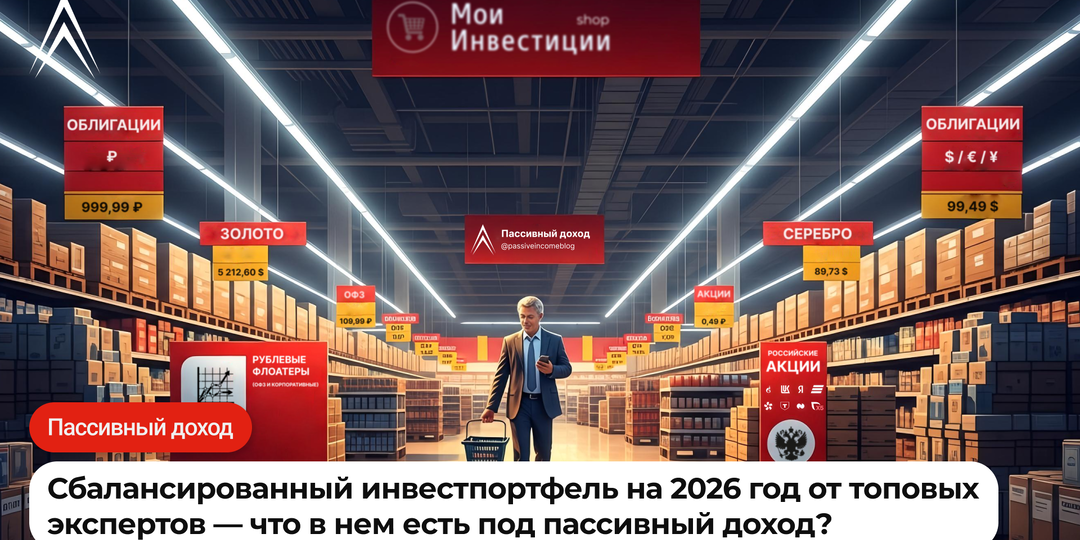 Сбалансированный инвестпортфель на 2026 год от топовых экспертов — что в нем есть под пассивный доход?