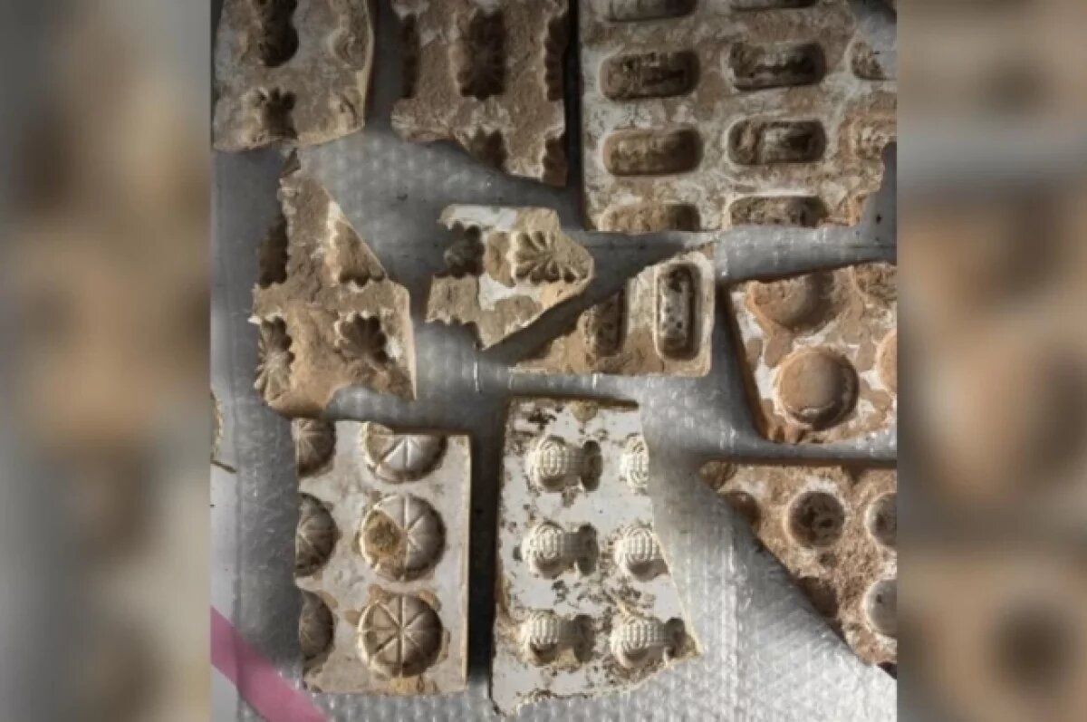    Старинные формы для производства мармелада нашли в особняке Брюллова