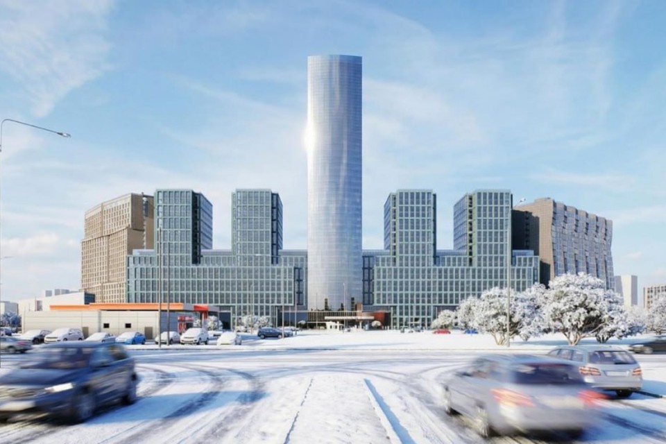    Высотой они будут почти вдвое ниже соседней башни. Фото: Архитектурное бюро «Студия 44»