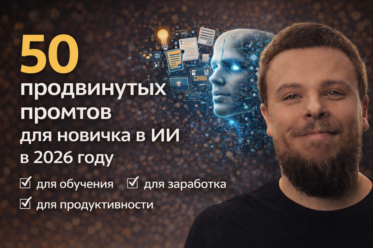 50 продвинутых промтов для новичка в ИИ в 2026 году